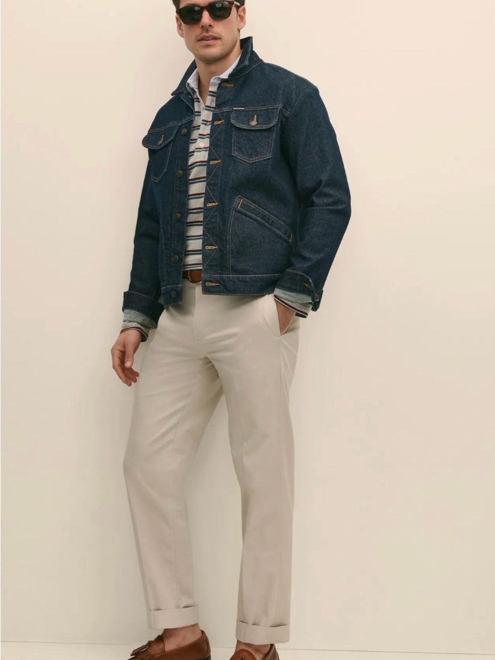 Brooks Brothers Men's Hudson Chinos in Stone